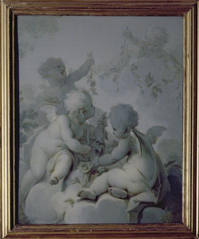 Drei Cupidos, c.1775 von Dirk van der Aa